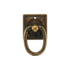 Asas y anillas mueble - Colgante 259 54x33 mm Bronce Envejecido