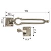 Retenedor Puerta 26007 Níquel Satinado