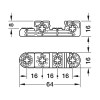Herraje Unión Universal HAFELE UC 16/64 Negro (Unidad)