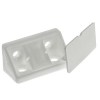 Herraje para mueble - Ensamble Angular con Tapa Blanco