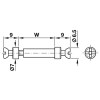Herraje para mueble - Perno Unión Doble Rafix 20 5x16-22 mm Acero