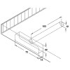 Soporte Balda Oculto con Placa 100x15,5 mm