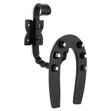 Varios forja - Percha 2 Herradura 175x90 mm Negro