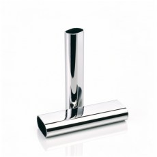 Tubo 4 Metros Oval 30x15 mm Cromo Brillo