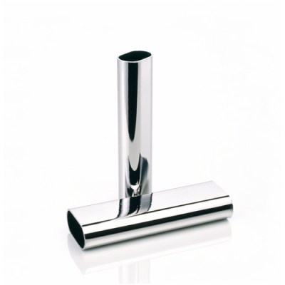 Tubo 4 Metros Oval 30x15 mm Cromo Brillo