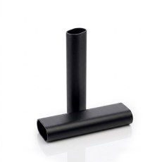 Tubo 4 Metros Oval 30x15 mm Negro Mate