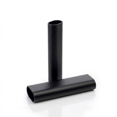 Tubo 4 Metros Oval 30x15 mm Negro Mate