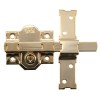 Cerrojo 301L/80 Llave/Llave B50 Dorado