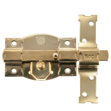 Cerrojo 301R/120 Llave/Botón B90 Dorado
