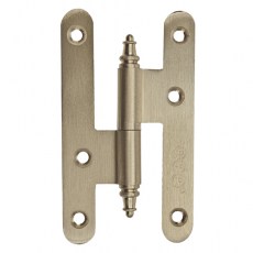 Pernios de H - Pernio Latón con Remate 80x50 mm Dorado Mate Derecha