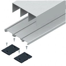 Corredera y kit para armario - Kit Guías Triple Terra KG75 3 Metros Plata Mate