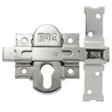 Cerrojos y Cerraduras de sobreponer - Cerrojo 311L/80 para Cilindro Europerfil Llave/Llave Níquel