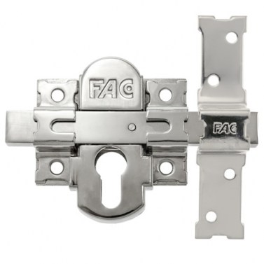 Cerrojos y Cerraduras de sobreponer - Cerrojo 311L/80 para Cilindro Europerfil Llave/Llave Níquel