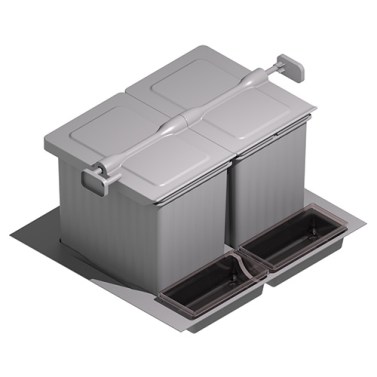Cubo Basura Ecológico con Bandeja J 600F 320H