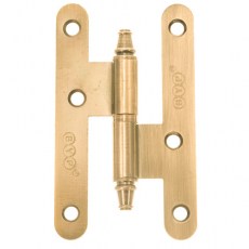 Pernio Hierro con Remate 100x58 mm Dorado Satinado Derecha