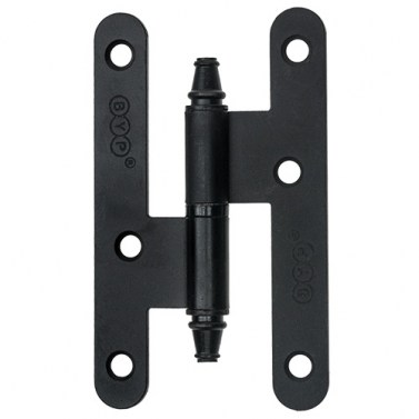 Bisagras y pernios de forja - Pernio Hierro con Remate 100x58 mm Negro Mate Derecha