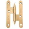 Pernio Hierro con Remate 100x58 mm Dorado Satinado Izquierda