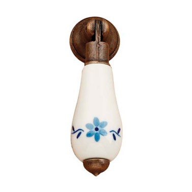 Asas y anillas mueble - Péndulo Porcelain 331 65mm Decoración Azul