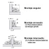 Bisagras de cazoleta - Bisagra Cripli Easy Mont 90º sin Muelle