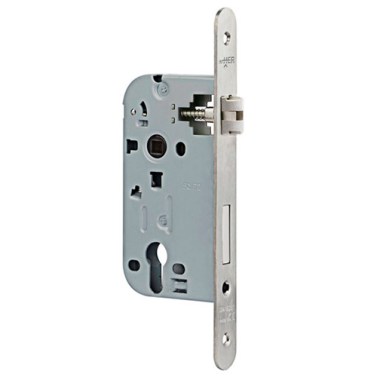 Cerradura 349 con Picaporte Silencioso Sin Cilindro E60 mm 72 mm Inox