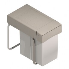Cubos de basura - Cubo Basura Ecológico Rectangular 21L Beige