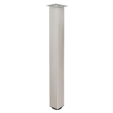Pata Mesa Cuadrada 60 mm Níquel Satinado