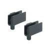 Bisagras Varias - Juego Bisagras 34 mm para Puerta Cristal Negro