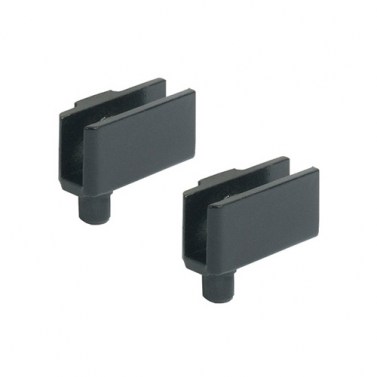 Bisagras Varias - Juego Bisagras 34 mm para Puerta Cristal Negro