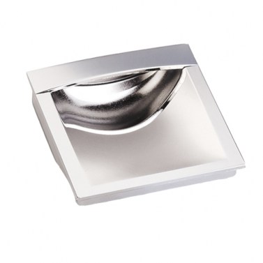Tirador Embutir Scene 371 80x80 mm Cromo Brillo