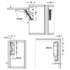 Pistones y elevadores puerta - Herraje Puerta Elevable Derecha Níquel