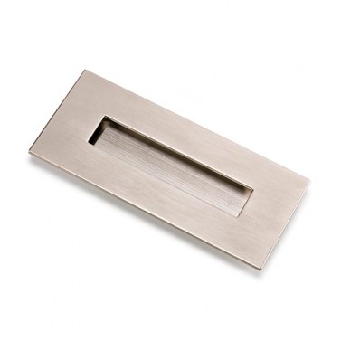 Tirador Embutir Rectangular 3790 Níquel Cepillado