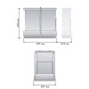 Cubos de basura - Cubo Basura Ecológico Rectangular Apertura Automática 28L Inox