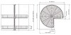 Interior cocina - Bandeja Giratoria 270º Classic Ø820 mm Alto 630 mm
