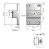 Guías para cajón - Juego Distanciador Costados 16 mm para Guías