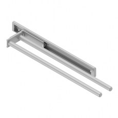 Interior cocina - Soporte Paños Extraíble Classic 335 mm Aluminio Plata