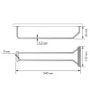 Interior cocina - Soporte Copas Doble Cromo