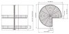 Interior cocina - Bandeja Giratoria 270º Classic Ø820 mm Alto 730 mm