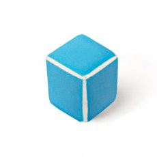 Pomos mueble - Pomo Pop 384 22mm Porcelana Cuadrado Azul