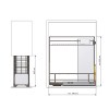 Interior cocina - Botellero Panero Extraíble Classic M40 cm
