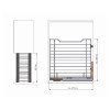 Interior cocina - Tolva Ropa Extraíble Classic M40 cm