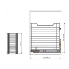 Interior cocina - Tolva Ropa Extraíble Classic M45 cm