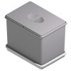 Cubos de basura - Cubo Basura Ecológico 14 Litros Gris
