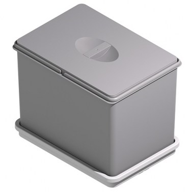 Cubos de basura - Cubo Basura Ecológico 14 Litros Gris