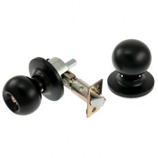 Pomo Bola Llave Fijo/Paso Negro
