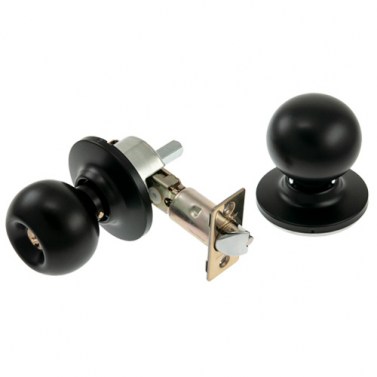 Pomo Bola Llave Fijo/Paso Negro
