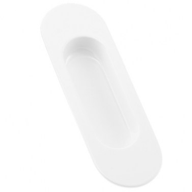 Tirador Embutir Placa 3921 Blanco