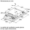 Campanas extractoras - BALAY Extractor de Techo 3BE296HW 90CM Blanco
