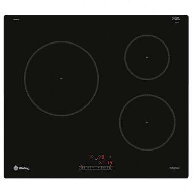 Placas de inducción - BALAY Encimera Inducción 3EB864FR 3 Zonas Negro