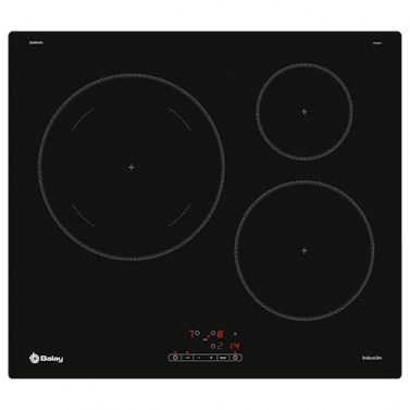 Placas de inducción - BALAY Encimera Inducción 3EB865ERS 3 Zonas Negro