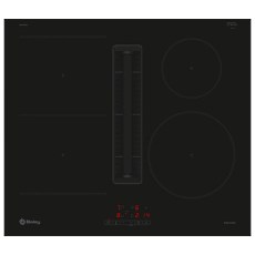 Placas de inducción - BALAY Encimera Inducción con Extractor 3EBC963ER 4 Zonas Cristal Negro